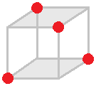 化学グランプリ2010　第4問　問5　立方体の中に正四面体を配置