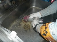 キッチン排水トラップ漏水