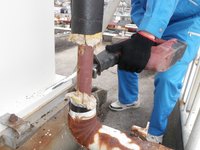揚水管水漏れ修理　神戸市須磨区