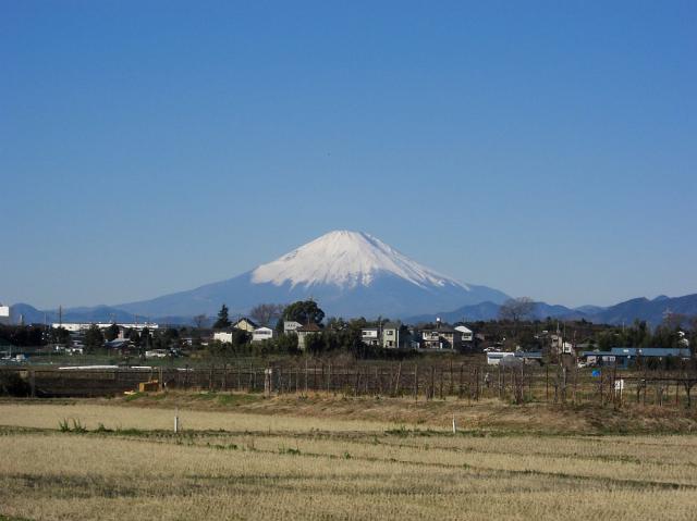 富士山：クリックして大きな画像でご覧ください
